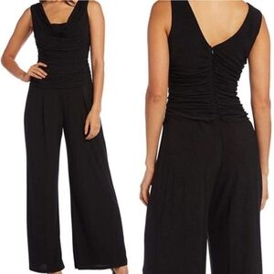 R&M Richards Wide leg  Jumpsuit in black size 6